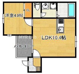 レディア井尻Ⅱの物件間取画像